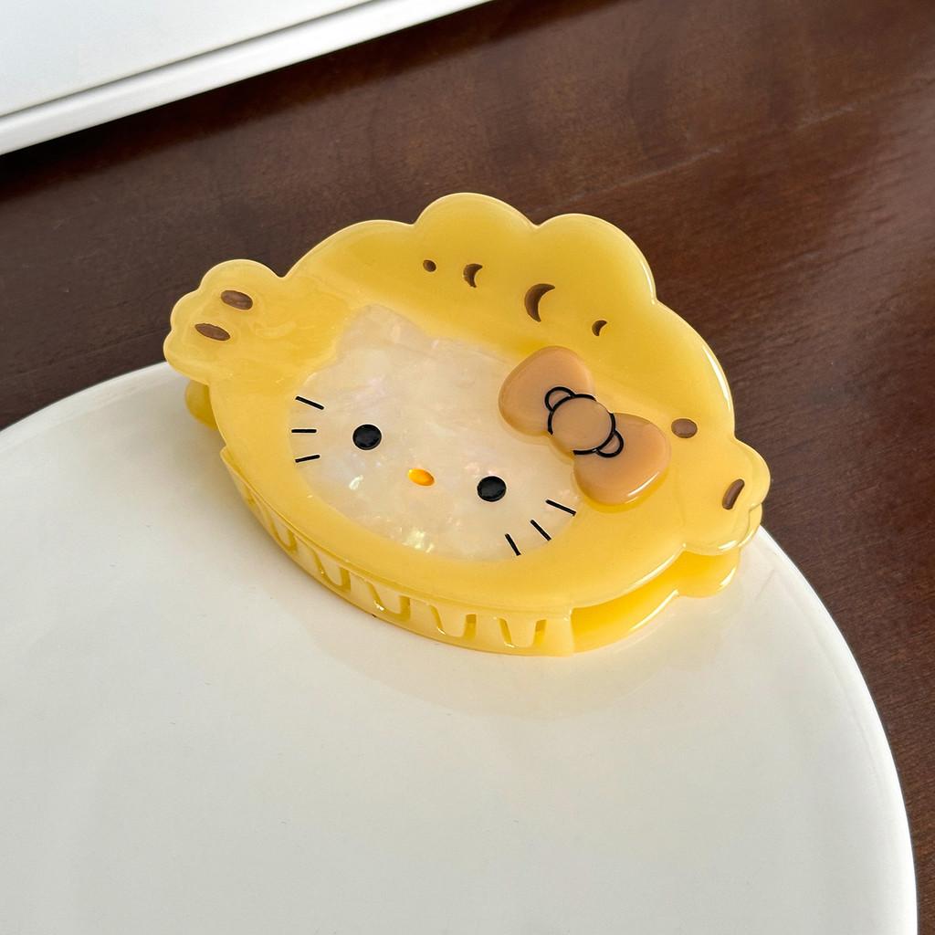 Cat Cartoon Lovely Hair Claw Clip In Soft Pastel Colors Perfect For Hairdos Chic