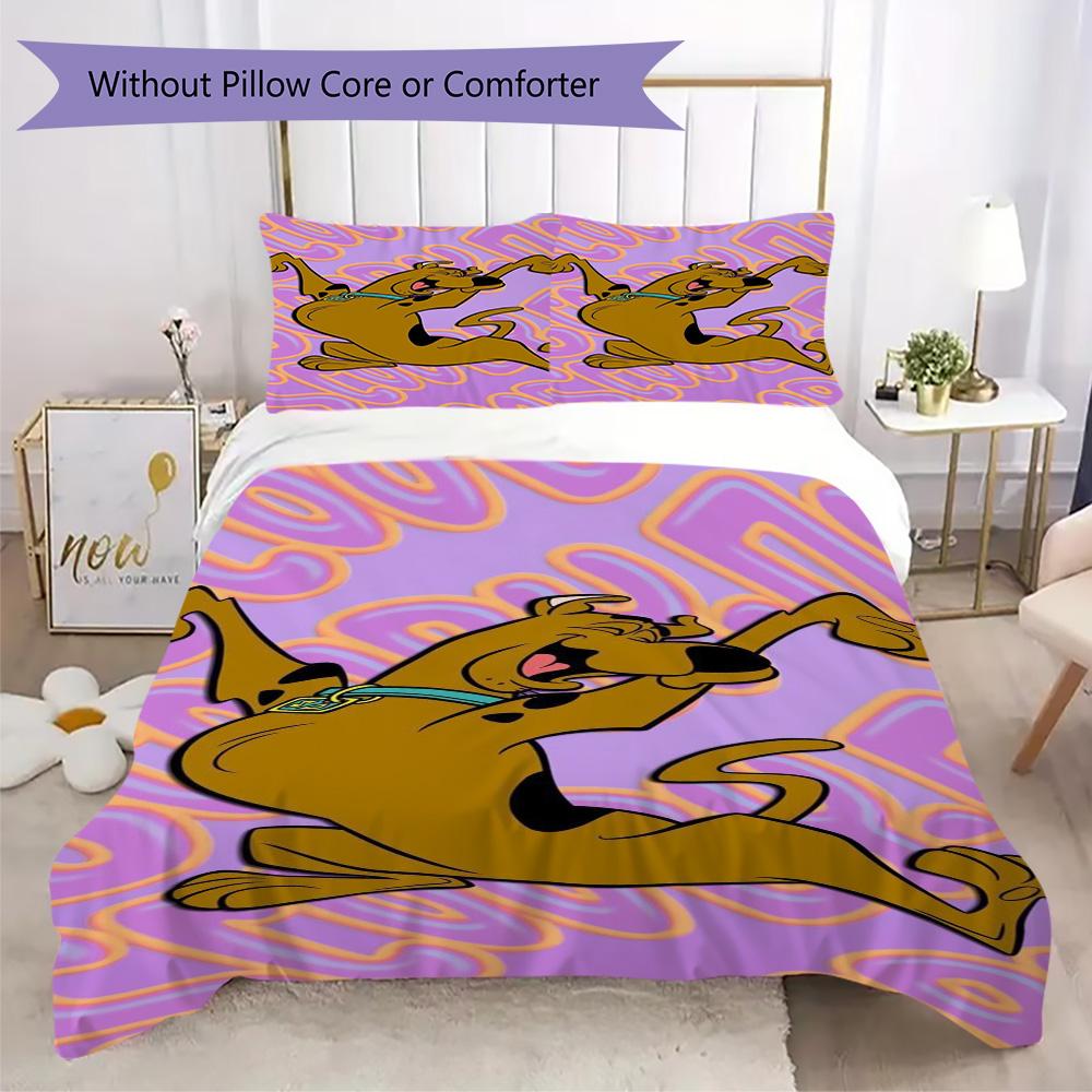 Halloween fantasy comedy adventure cartoon movie Scooby-Doo provides comfortable bedding covers and pillowcases for home use (without core) K15