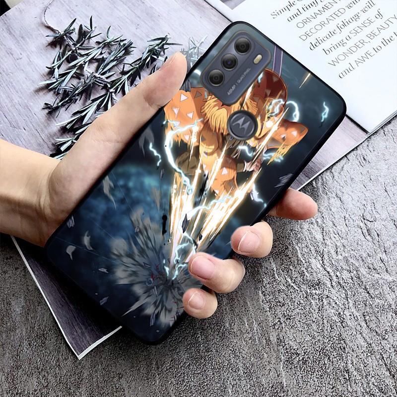 

Чехол для телефона Demon Slayer Zenitsu для Motorola Moto E32 E20 E40 G22 G52 G20 G30 G100 G60 G50 G10 GPure GStylus G9 One Action Macro Moto G Stylus 5G