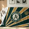 Oakland Athletics Druck Flanelldecke Hohe Qualität Warm Bequem Decke für Alle Jahreszeiten Perfekt für Geschenke Heimdekoration
