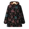 Yalu Elderly Women's Thickened Hooded Winter Cotton Jacket