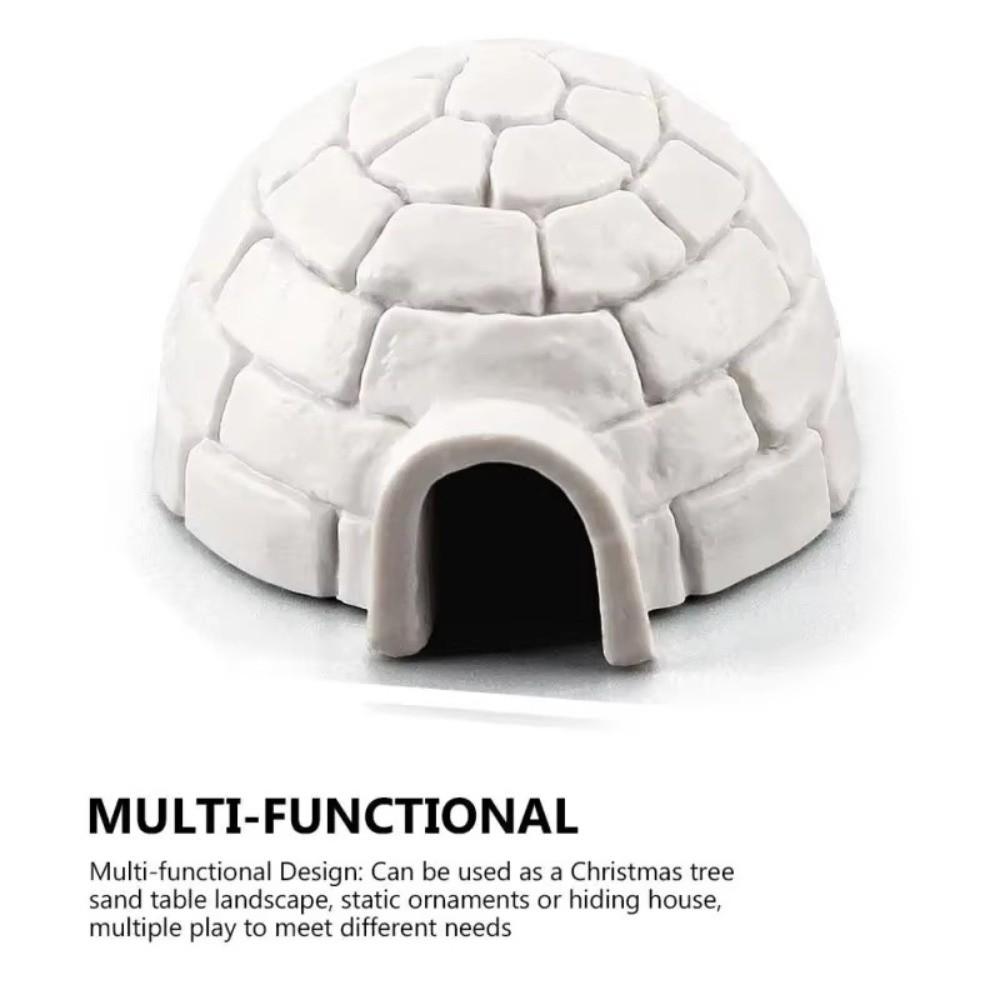 Arctic Figures Toy Igloos Model Realistic Arctic Animals House Ornament Mini Polar Animal Shelter