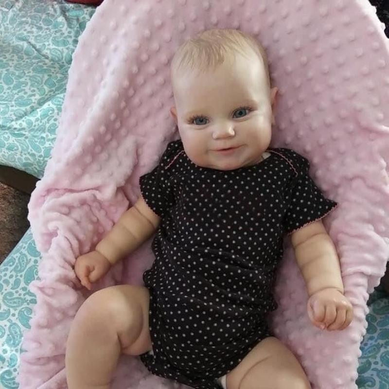 50/60 cm Reborn baby småbarn jente dukke Maddie naturtro 3D malt hud Nyfødte dukker for barn Lekekamerat Leketøy Barn tidlig utdanning babydukker