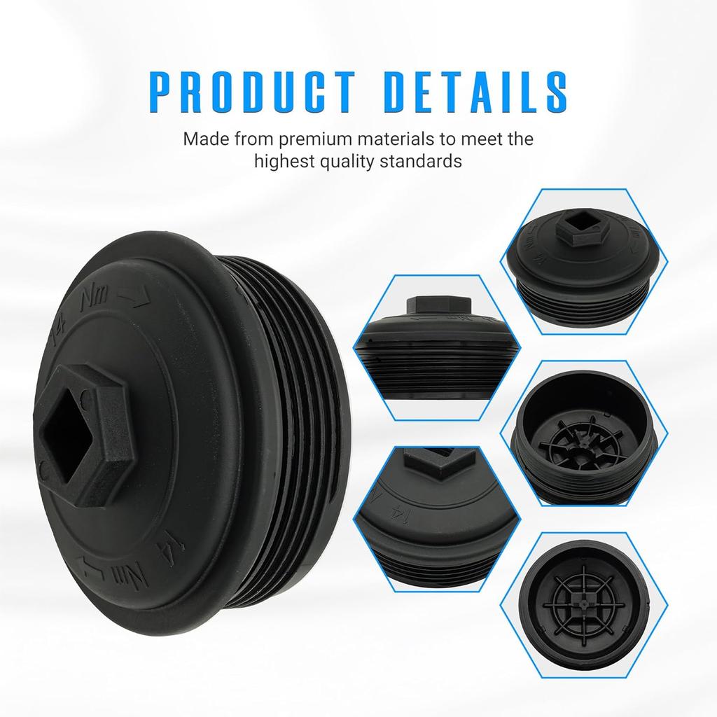Fuel Filter Cap w/O-ring for 2003-2007 Ford F250 F350 F450 F550 Super Duty International 6.0 7.3 Diesel Powerstroke 904-209 3C3Z9G270AA