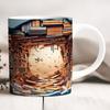 Books Lover Library Ceramic Coffee Mug Bookshelf Bookshelf Fans Tea Cup Reading