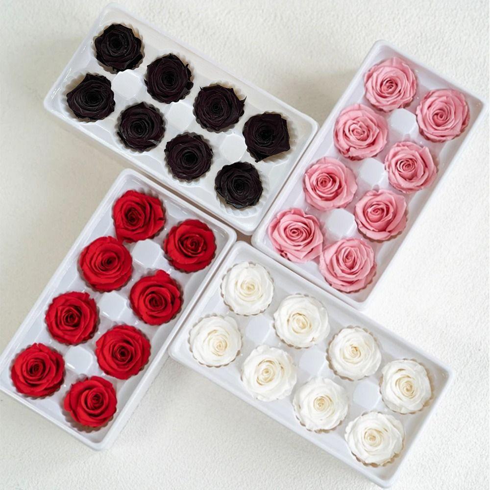 Rose DIY Long Lasting Birthday Gift Fresh Bouquet Preserved Fresh Rose Head B Grade Rose Flower
