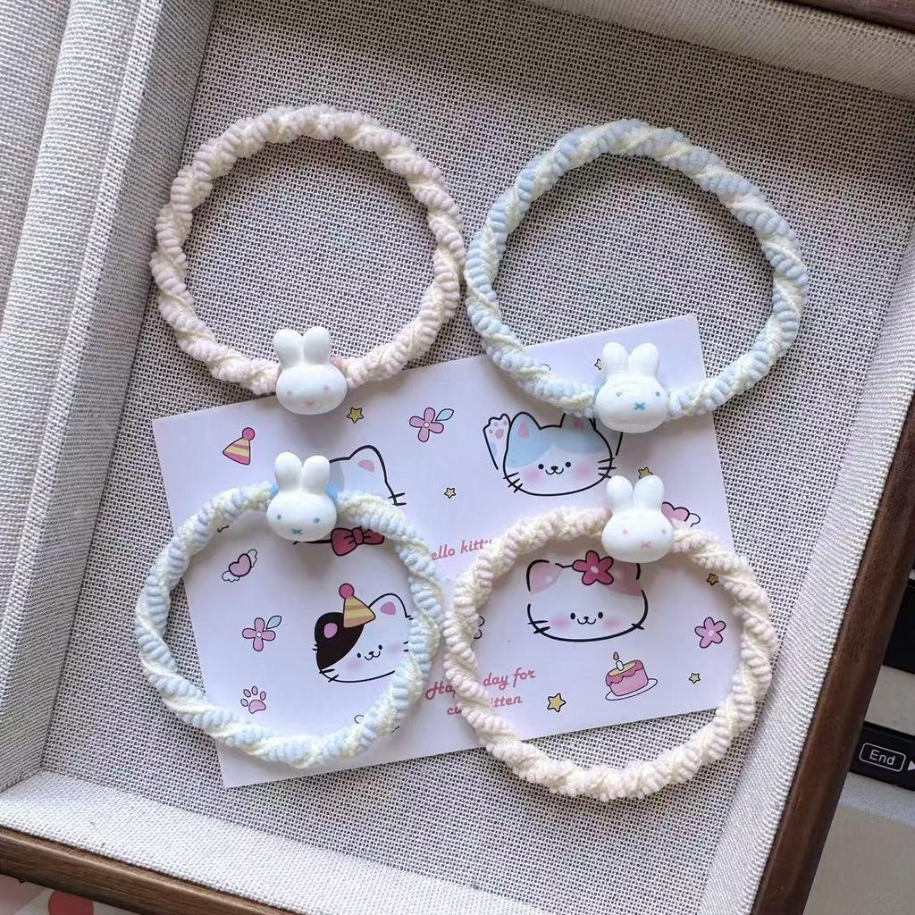 Cute Miffy Macaron Hair Ties for Students and Couples