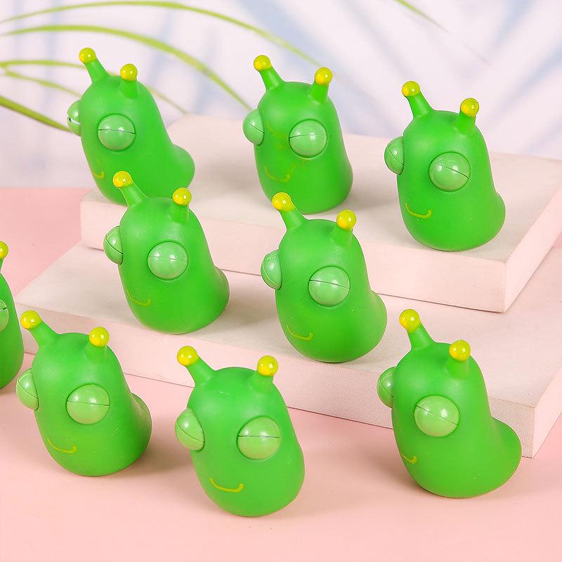 Green Staring-Eye Caterpillar Stress-Relief Toy