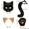 4-piece Cute Fox Role Playing Accessories Set - Great for Halloween and Christmas Masquerades, Halloween Costume
