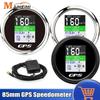 MH Universal 85mm Digital GPS Speedometer Odometer with GPS Antenna TFT Screen Waterproof Voltmeter for 12V Boat Car Motorcycle