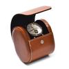 Woodten Watch Case, Single Watch, Durable PU Leather, Brown, Business Use, Watch Gift Box, Large Size
