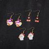 Halloween Earrings Cartoon Ghost Kid Earrings, Dripping Oil Cute Reaper Pumpkin Earrings Horror Earrings