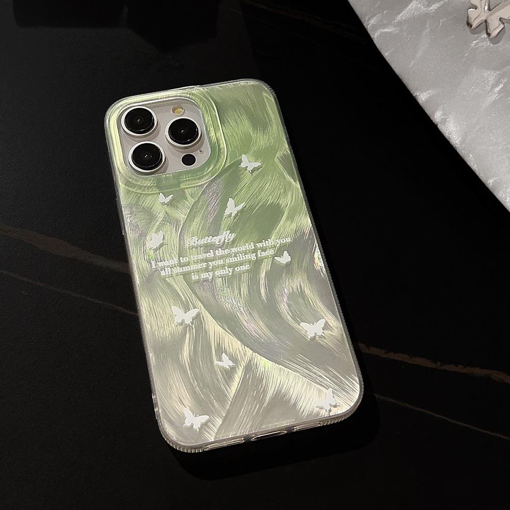 Creative White Butterfly iPhone 16, iPhone 17, and iPhone 17 Pro Max Phone Case