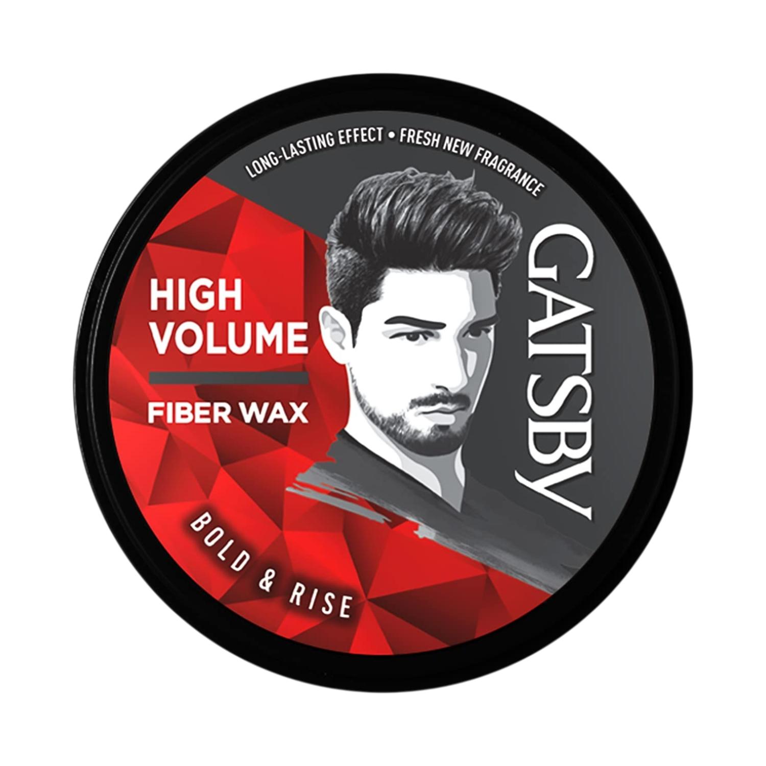 

Gatsby Styling Fiber Hair Wax Bold & Rise 75g For Men | Strong Hold High Volume Quiff Wax With Natural Finish & Easy Re-Styling