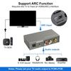 HDTV Conversion Box Multiple Function with Coaxialed Input and 3.5mm Output Enhances Auditory Extractor