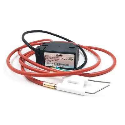 Accenditore del bruciatore 230V Trasformatore di accensione a impulsi di tensione Riscaldatore di olio combustibile Bruciatore di olio esausto Elettrodo di accensione in ceramica Cavo di accensione