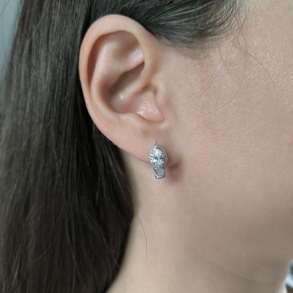 Silver Earrings with Natural Mother-of-pearl (2187097)