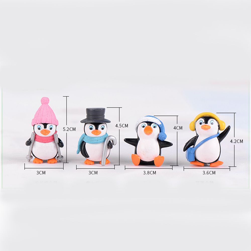 Supplies Penguin Cake Topper Penguin Characters Toys Cake Decoration Penguin Figures Collection