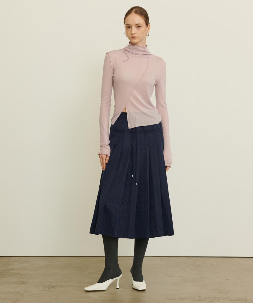 Eonmyuteu New Modern Pleated Skirt_Navy
