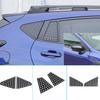 For Subaru Crosstrek 2024 Alloy Black Car Rearview Mirror Side Triangle Rear Side Window Glass Protective Plate Car Accessories