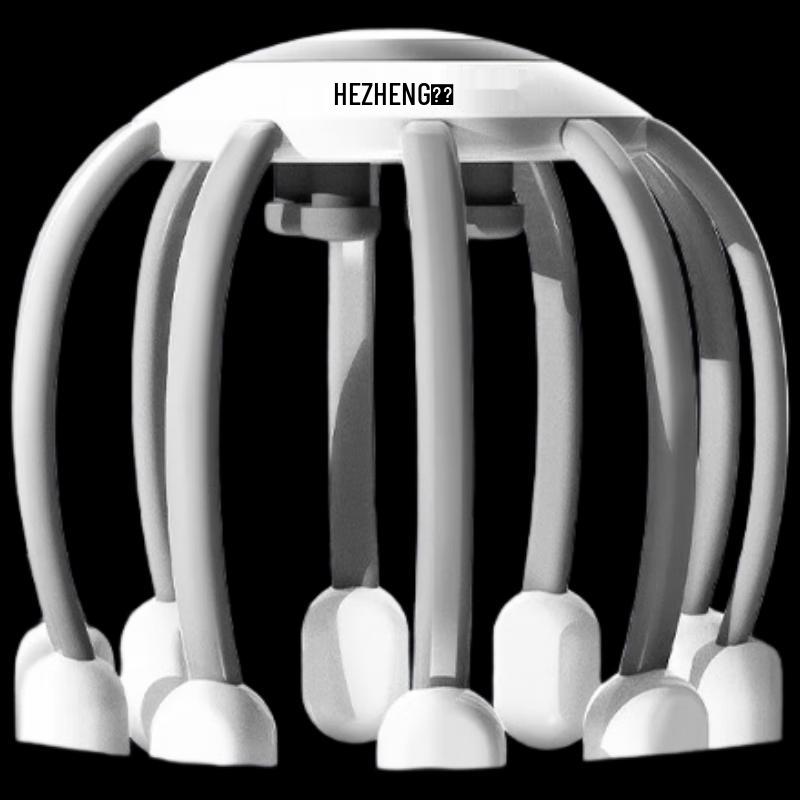HEZHENG Multi-Dimensional Octopus Head Massager with Bluetooth Speaker CN Plug (adapter Included)