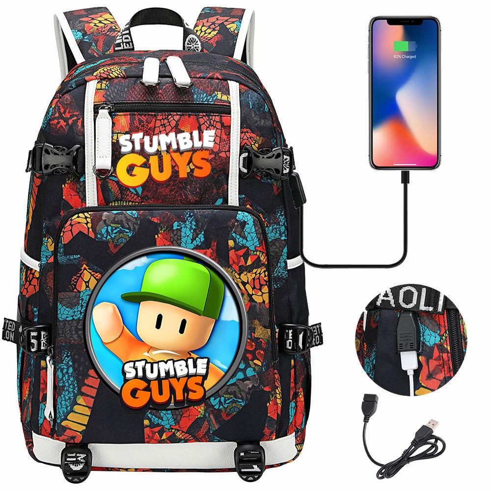 Game Merchandise Collision Party Usb Print Teen Middle School Schoolbag Men and Women Leisure Travel Backpack