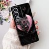 For OPPO A3 Pro A80 CPH2639 Elegant Floral Cat Printed Phone Case For Oppo  A80 A3 Pro 5G Global Soft Silicone TPU Cases
