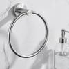 Bathroom Wall Towel Hoop with Round Metal Frame and Hardware Kit for Hand Towel Reach in Guest Washroom Wall Use