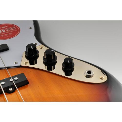 Musiclily Pro Steel JB Jazz Bass Control Plate for Jazz Bass and Electric Basses, Gold