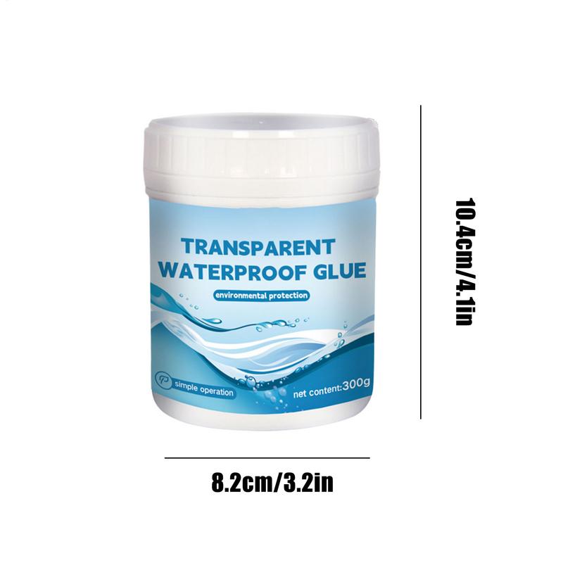 Waterproof Coating 300g Transparent Waterproof Sealant Anti-Leakage Agent Repairing Glue With Gloves Brush For Roofs Garden
