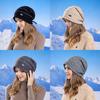 Winter Knit Beanie With Rolled Edge And Design For Casual And Sport Use