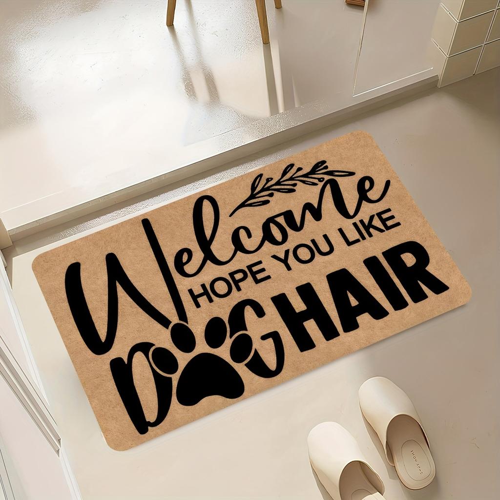 1PC Welcome Pattern Kitchen Rugs Non-Slip Door Mats Pop arts design Living room Rug Bath Mat Carpet for Home Sink Laundry Decor