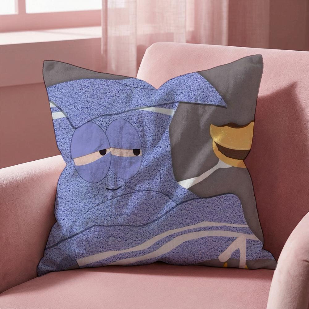 animeS sSouth p-Park Cushion Cover Multi-Scene Pillow Cover for Home & Car - Reversible, Soft & Durable for Daily Use