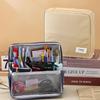 Large Capacity Pen Bag Standable Stationery Organizer Minimalist Stationery Bag  School