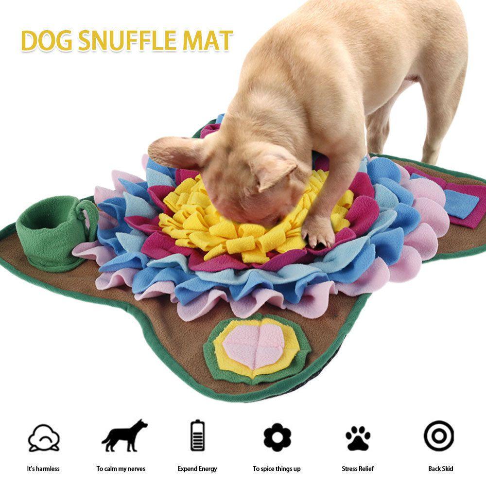 Pet Dog Snuffle Mat Foraging Puzzle Feeder Toy Interactive Nose Training Pad