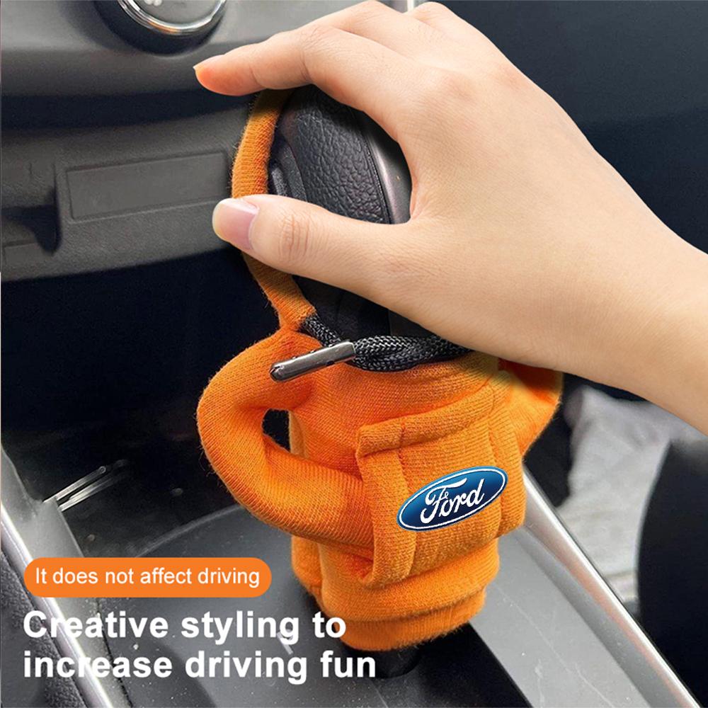 Nouveau 2026 Autocollant de Voiture Console Centrale de Voiture Levier de Vitesse Sweat à Capuche Sweat-shirt Poignée Vêtements Pour Ford Ranger Focus Kuga Mustang S-MAX Tra