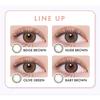 CANNA ROZE Beige Brown Colored Contact Lenses [10 lenses per box] Available with or without prescription, 1-day contact lenses (Beige Brown/-3.75)