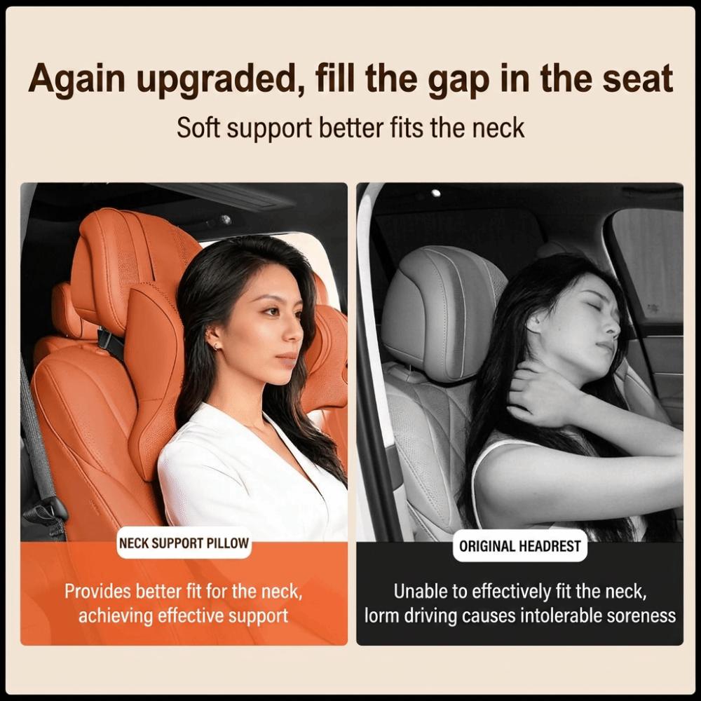 Padded Filling Neck Pillow Soft Touch Head Rest Pillow Car Headrest Pillow Self Driving Tours