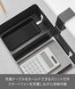 Yamazaki Tower Rotating Storage Rack with Lower x D21 x Small Item Can be Mounted on Top or Model 10366 Dividers, Black, Rack W24.2 H15.6cm,