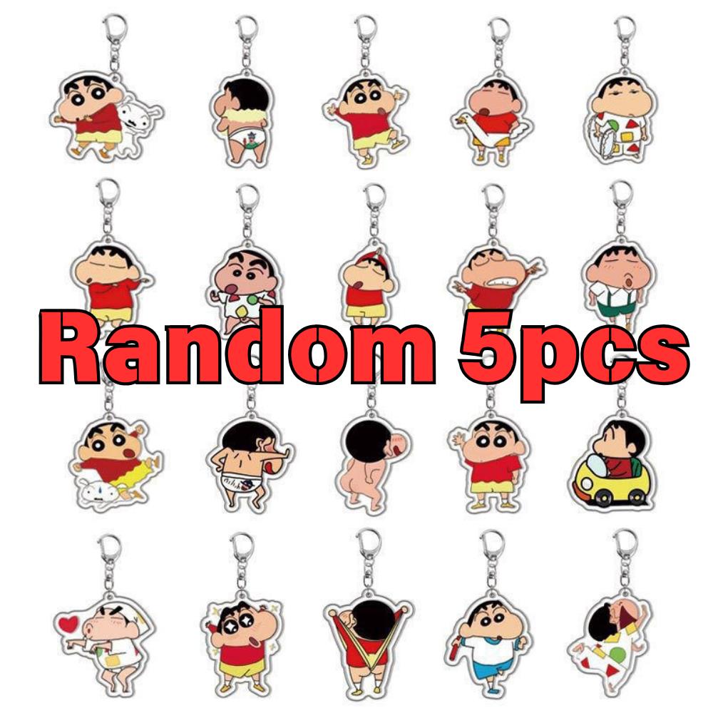 Crayon Shin-Chan Acrylic Keychain Cartoon Pochi High Appearance Value Fashionable Portable New Style Creative Decoration Gift
