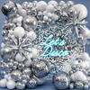 134Pcs Silvery White Balloon Set Explosion Star Disco Aluminum Foil Arch For Birthday Party Party Wedding Decoration