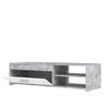 PILVI TV Cabinet - White and Light Concrete - Contemporary - L 120 X D 42.1 X H 31.8 Cm