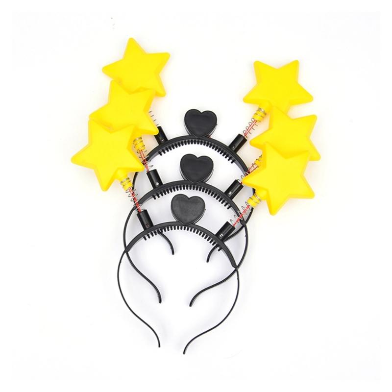 Bouncing Star Shape Headband Carnival Performances Hair Hoop for Adult Unisex