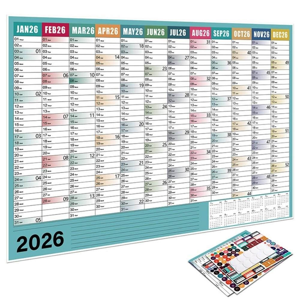 2026 Wall Hanging Calendar Annual Planner To Do List Schedule Calendar Planner Sheet Memo Pad Agenda Organizer