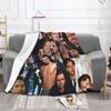 Sebastian Stan Collage Anime Blanket Fleece Textile Decor Breathable Lightweight Throw Blankets for Home Bedroom Quilt