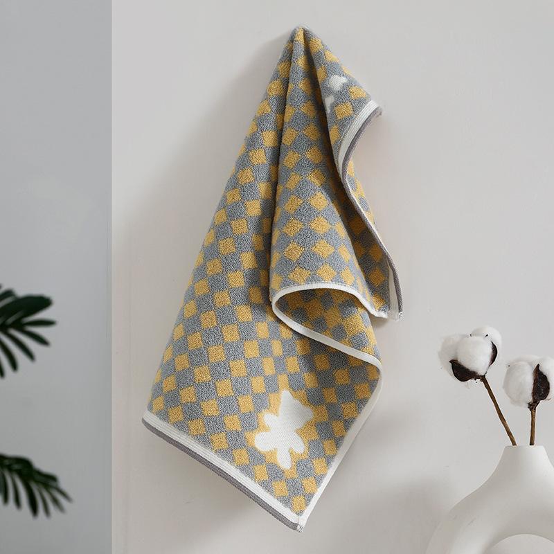 1 STK Håndkle Barnebomull A-klasse bomullsbomullshåndkle fortykket Absorberende Husholdningshåndkle Vask Ansiktshåndkle Absorberende håndklær til flerbruksbruk