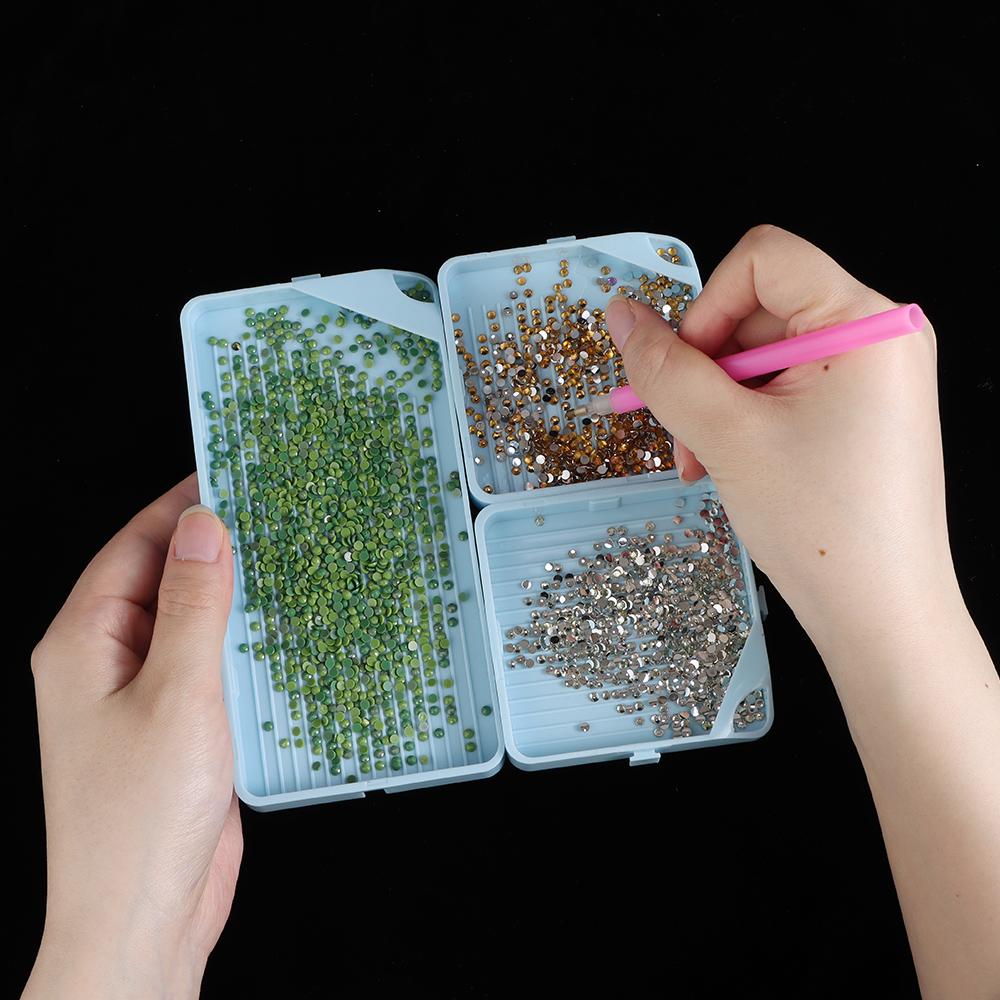 DIY Craft Beads Sorting Storage Tray Drill Storage Container for 5D Diamond Painting Tool