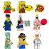 9PCS SpongeBob Doll Set Minifigures Toys Fit 