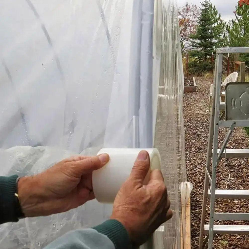 Strong Adhesion Greenhouse Repair Patch Transparent Greenhouse Cover New Plastic Sheeting Tape