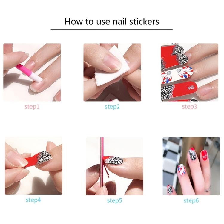 Nail Art Stickers for Manicure Decals Foil Stick-On Decorative Accessories